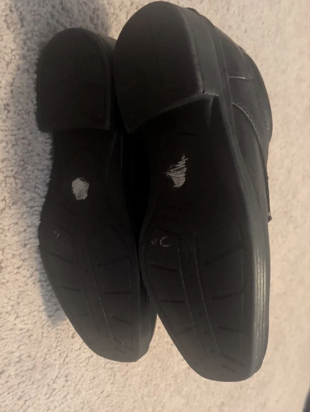 Stafford Black Leather Derby Lace-Up Shoes